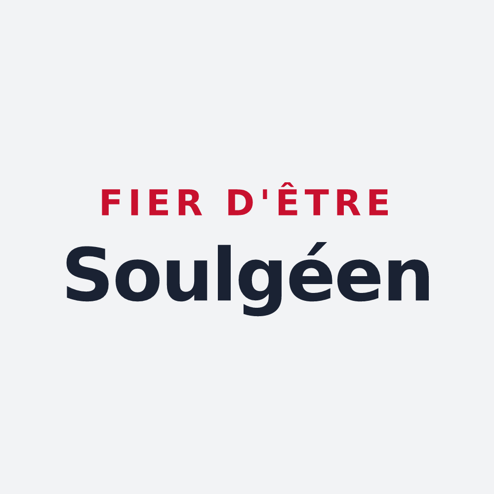 Poster « Fier d'être Soulgéen » — design pour Soulgé-sur-Ouette
