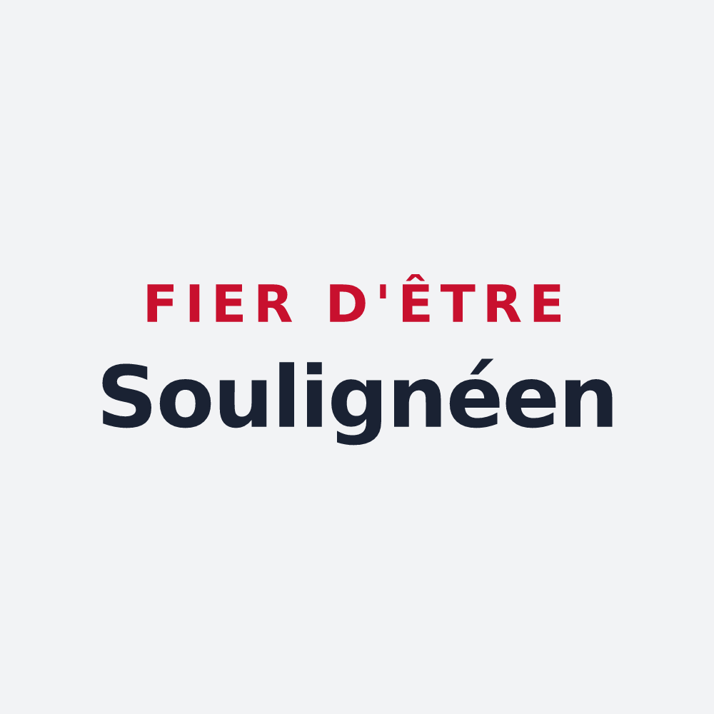 Poster « Fier d'être Soulignéen » — design pour Souligné-Flacé