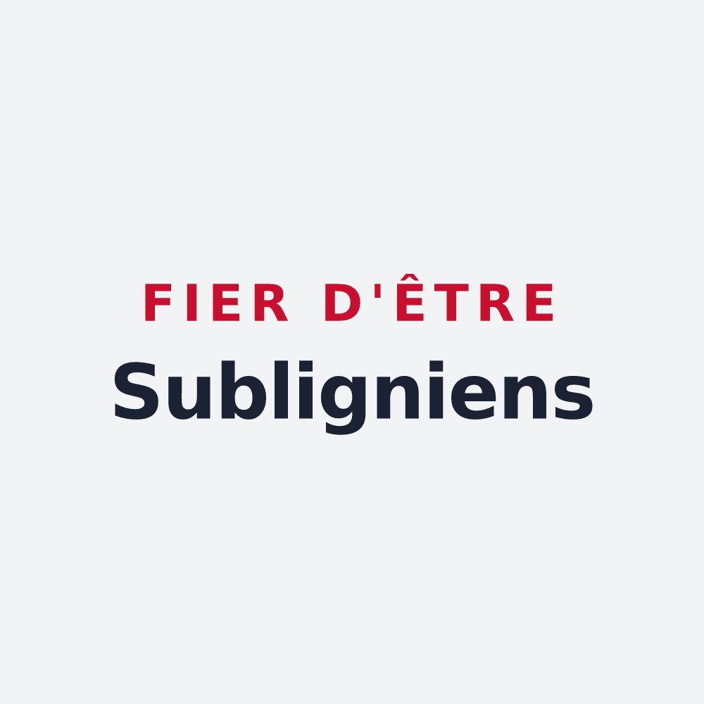 Poster « Fier d'être Subligniens » — design pour Souligny