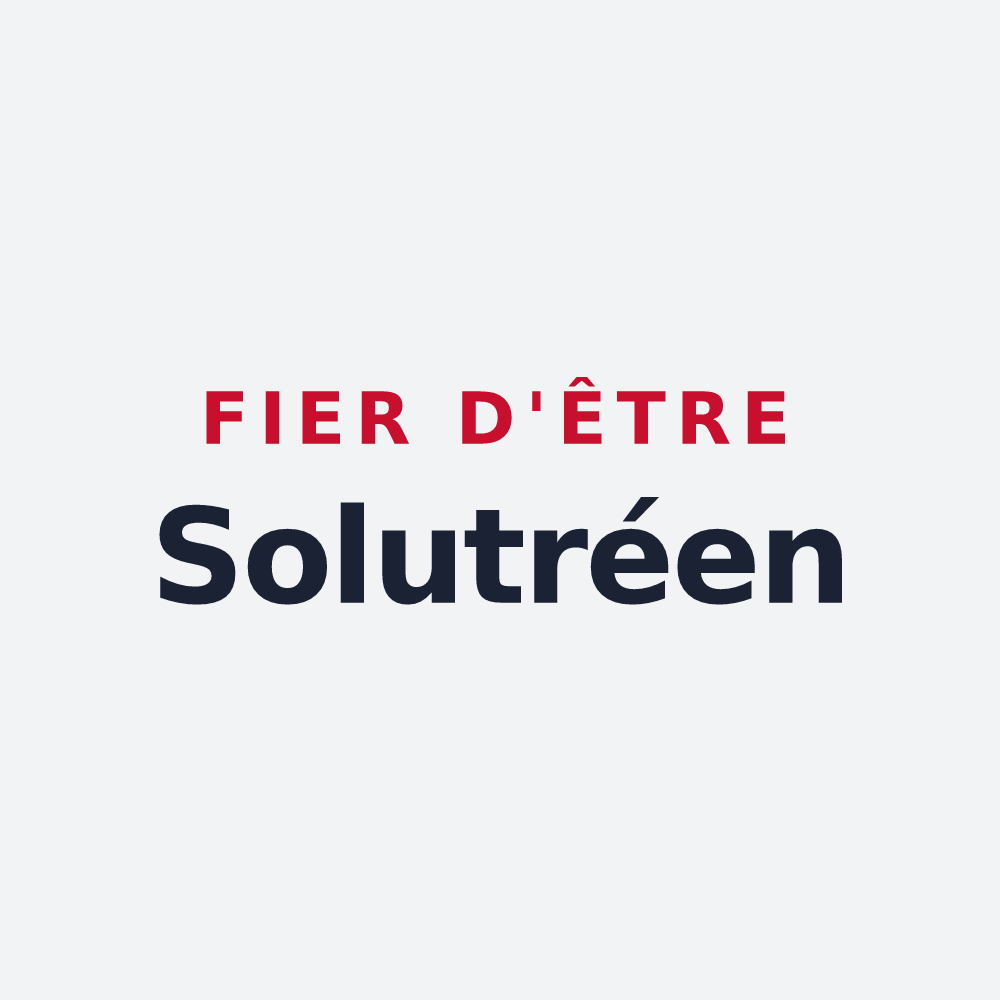 Poster « Fier d'être Solutréen » — design pour Soulitré