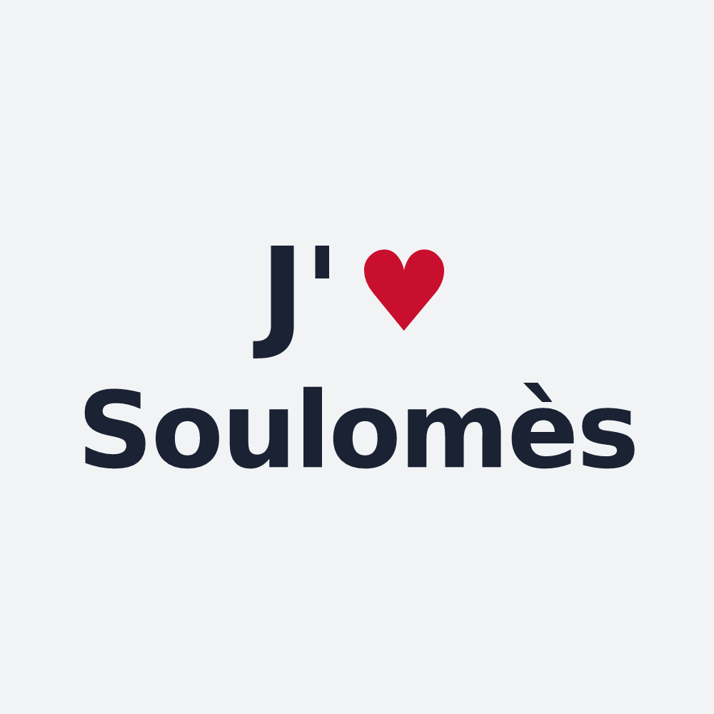 Poster personnalisé Soulomès — design J'aime Soulomès