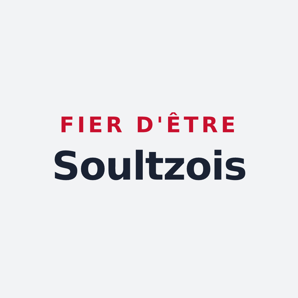 Poster « Fier d'être Soultzois » — design pour Soultz-les-Bains