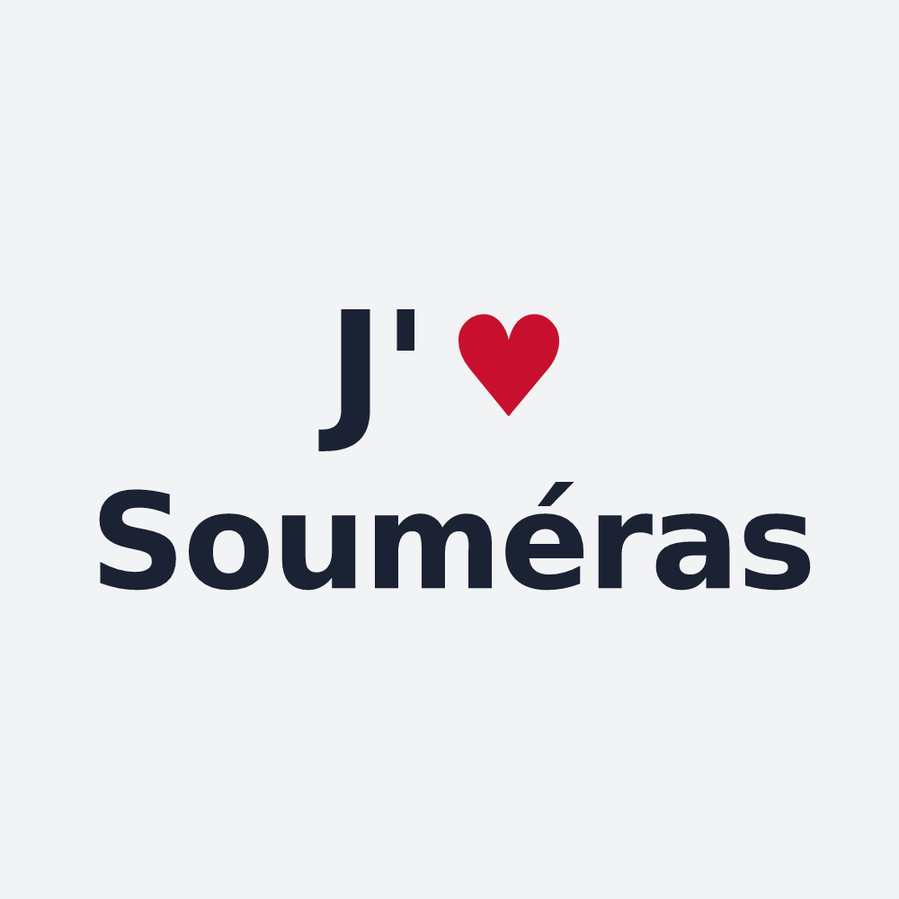Poster personnalisé Souméras — design J'aime Souméras