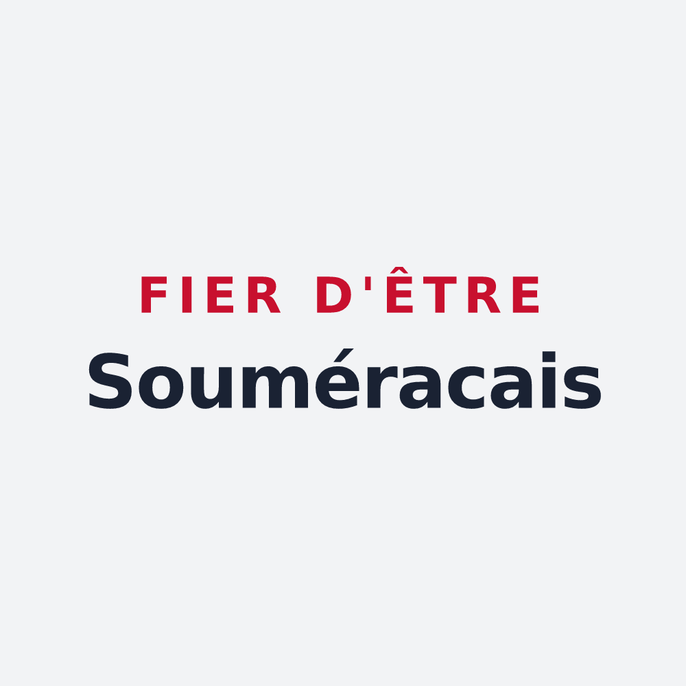 Poster « Fier d'être Souméracais » — design pour Souméras