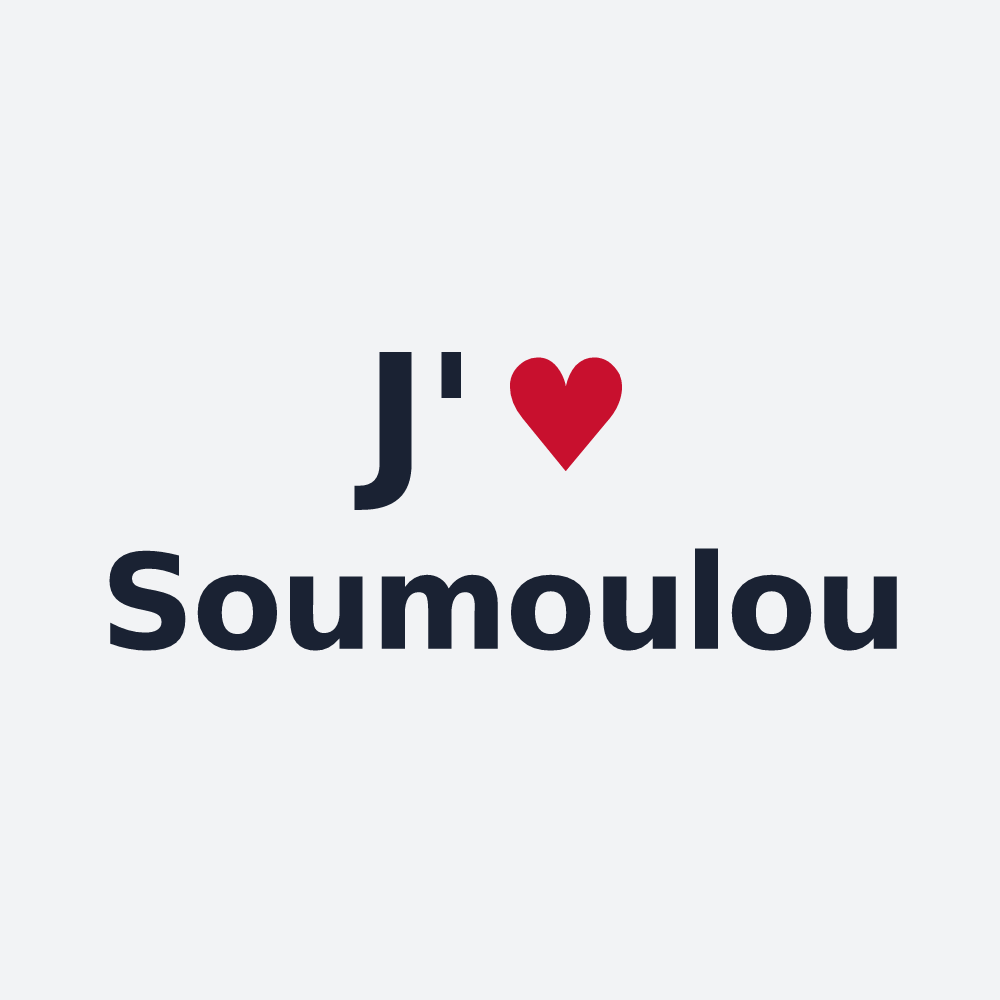 Poster personnalisé Soumoulou — design J'aime Soumoulou