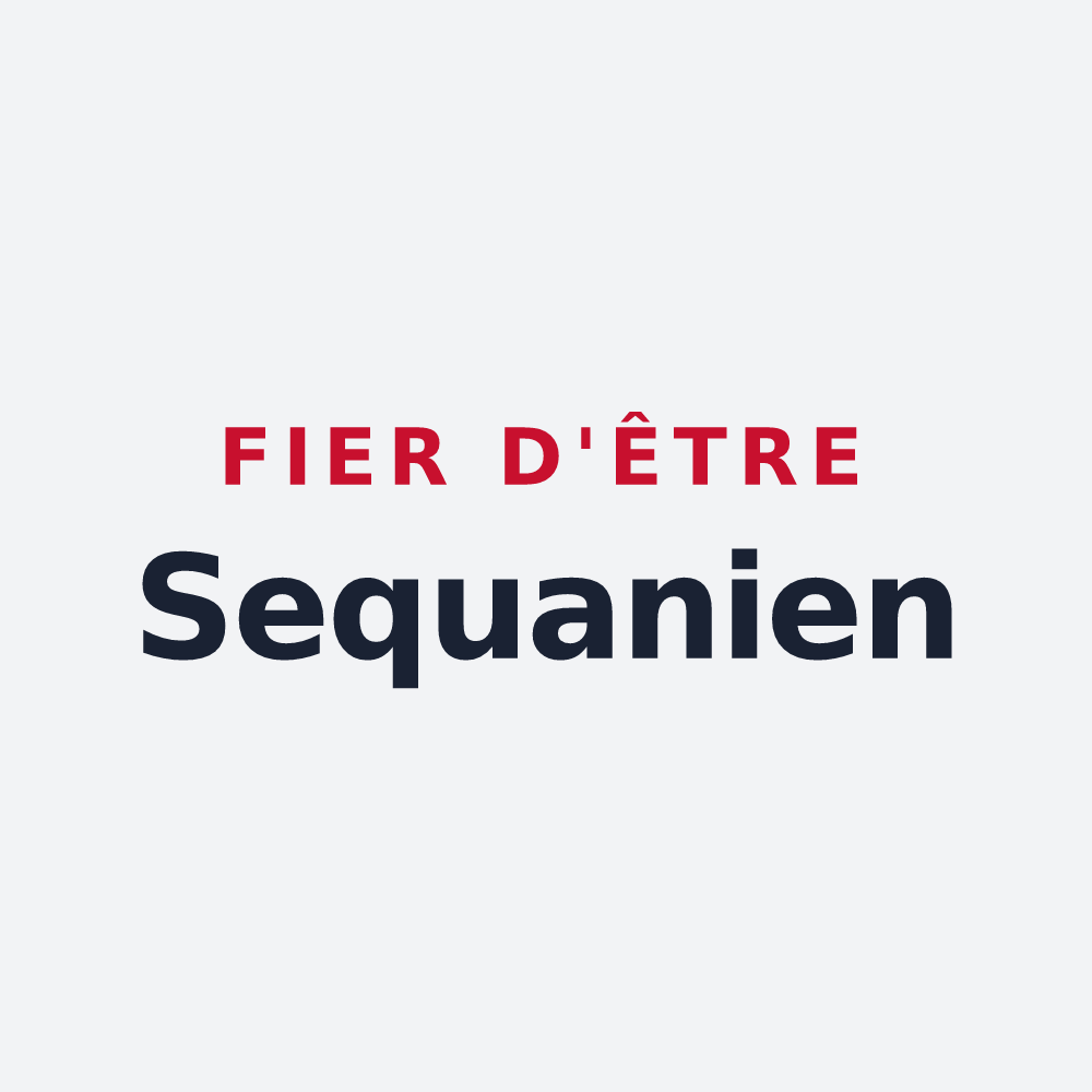 Poster « Fier d'être Sequanien » — design pour Source-Seine