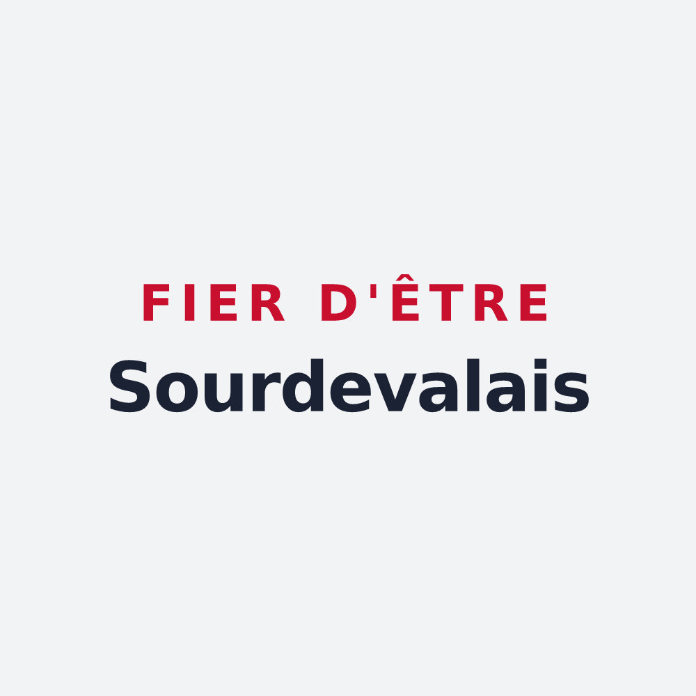 Poster « Fier d'être Sourdevalais » — design pour Sourdeval