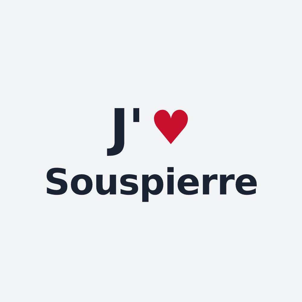 Poster personnalisé Souspierre — design J'aime Souspierre