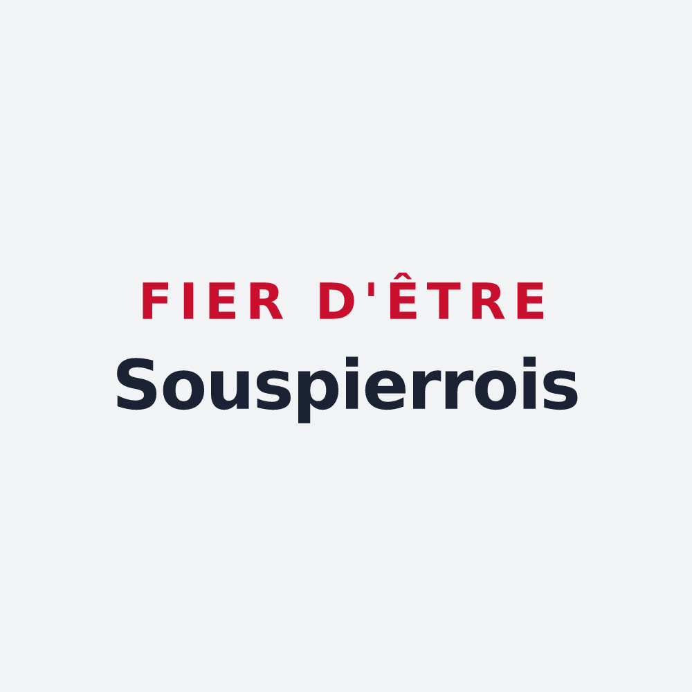 Poster « Fier d'être Souspierrois » — design pour Souspierre