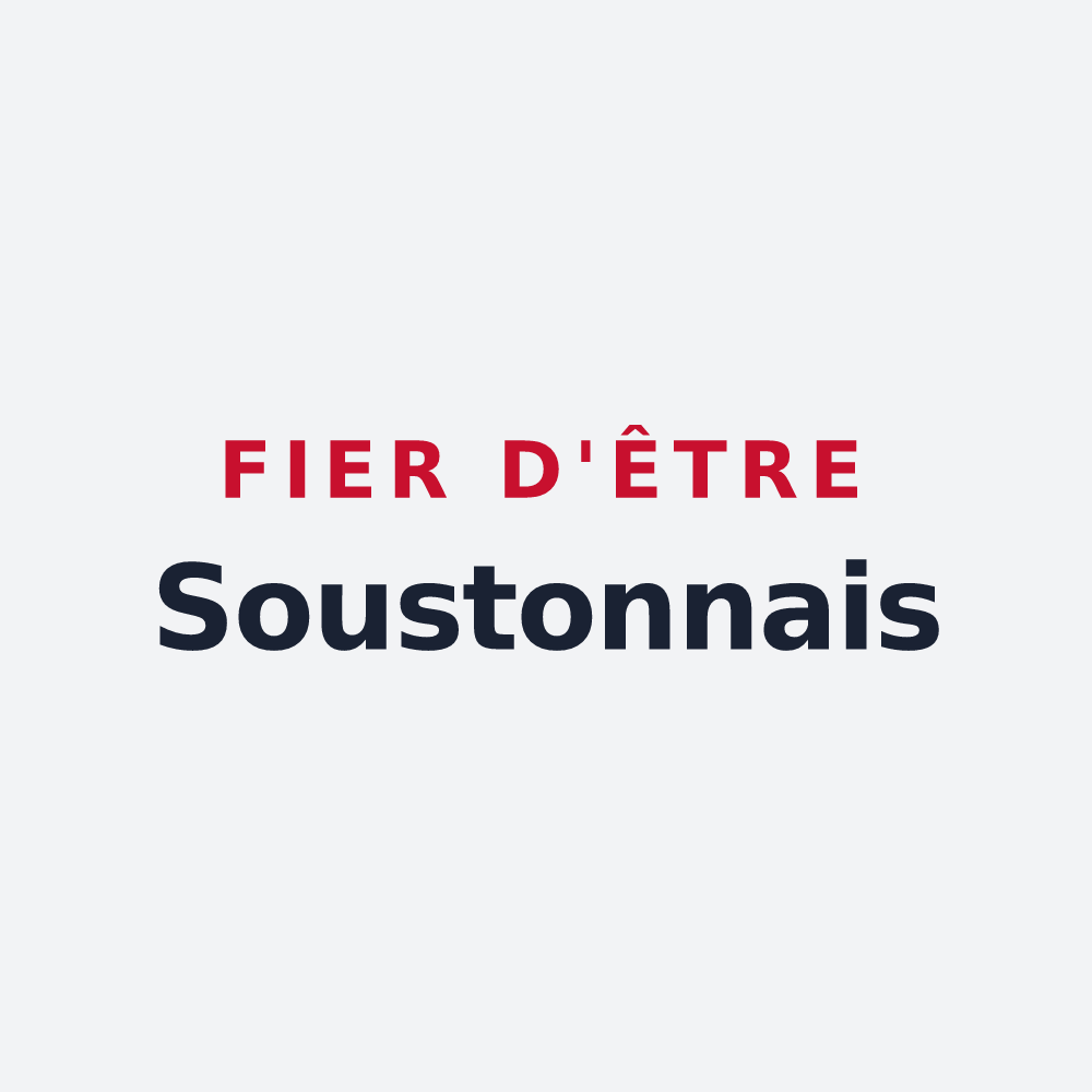 Poster « Fier d'être Soustonnais » — design pour Soustons