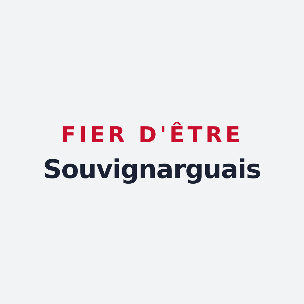 Poster « Fier d'être Souvignarguais » — design pour Souvignargues