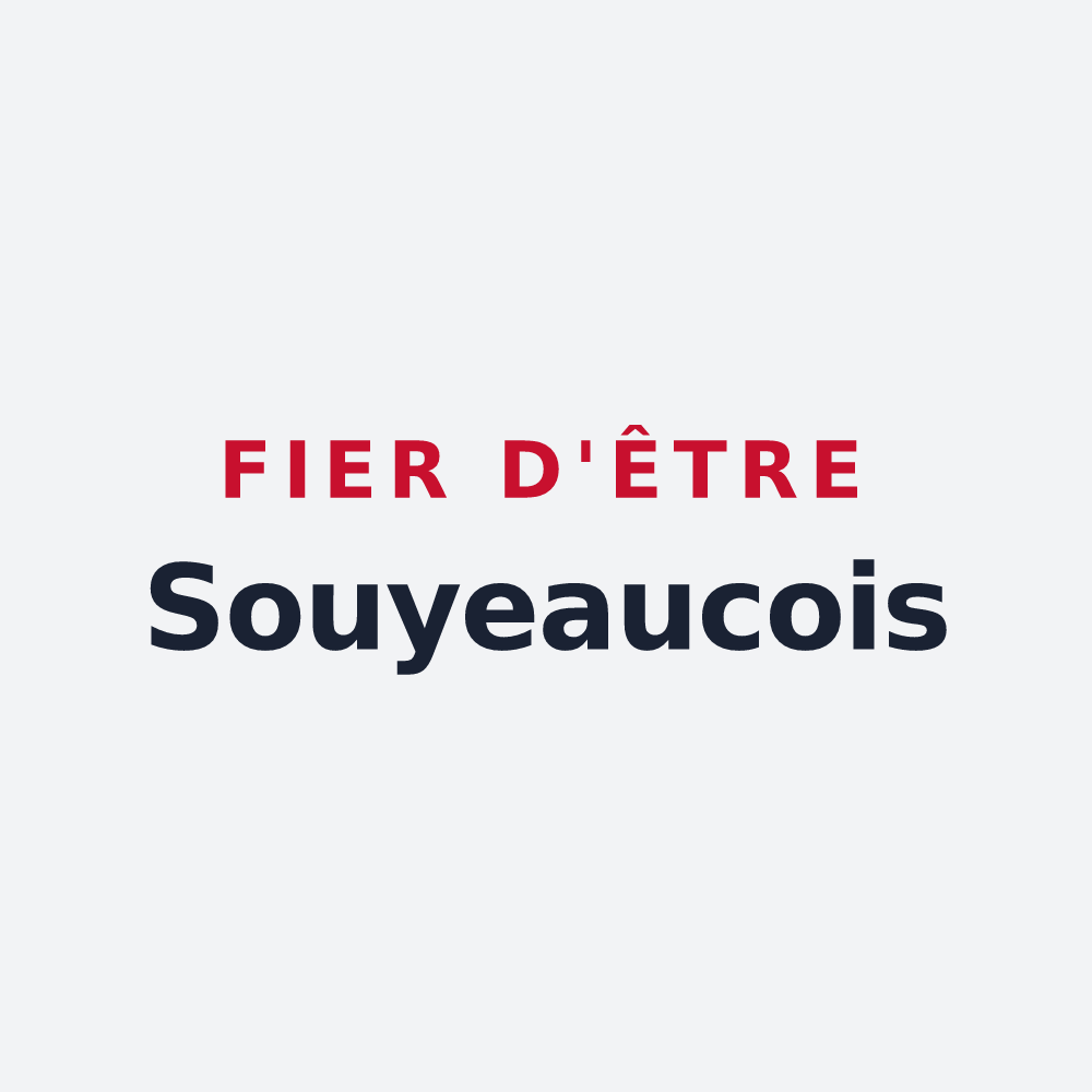Poster « Fier d'être Souyeaucois » — design pour Souyeaux