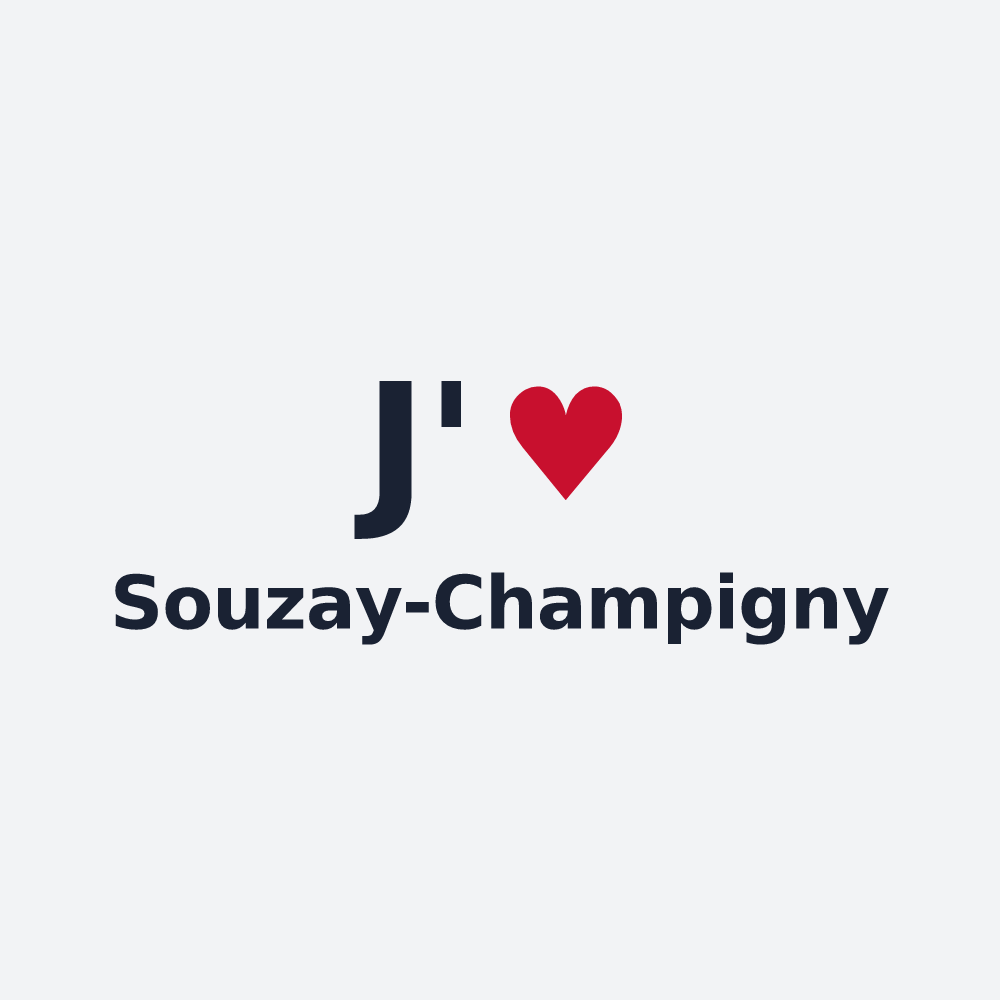 Poster personnalisé Souzay-Champigny — design J'aime Souzay-Champigny