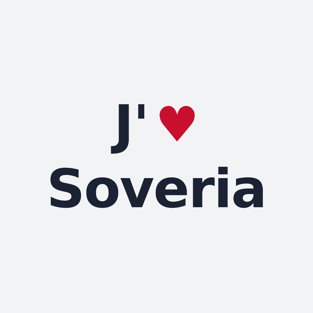 Poster personnalisé Soveria — design J'aime Soveria