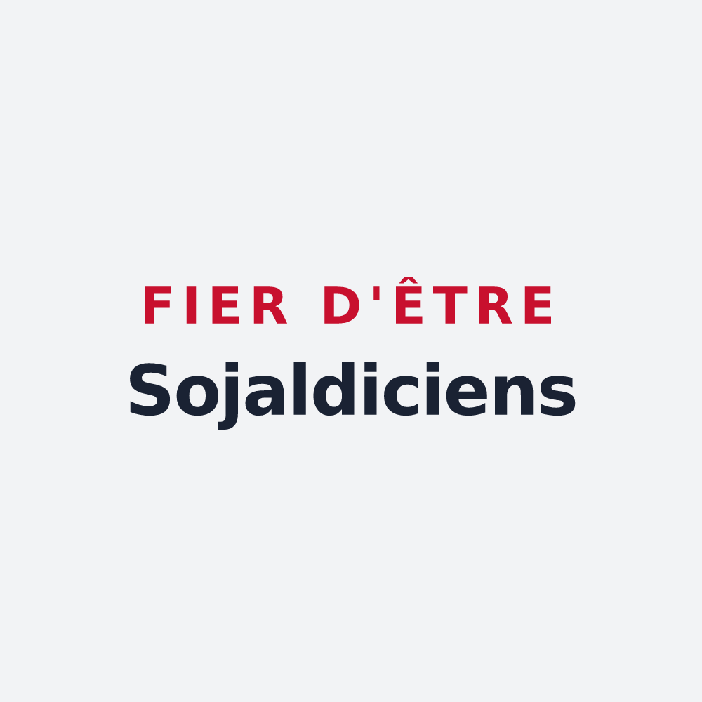 Poster « Fier d'être Sojaldiciens » — design pour Soyaux