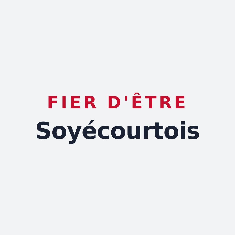 Poster « Fier d'être Soyécourtois » — design pour Soyécourt