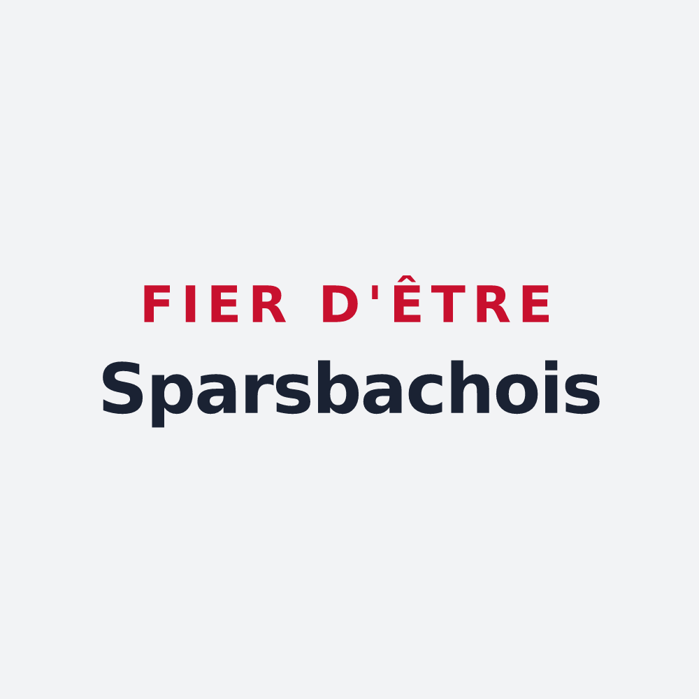 Poster « Fier d'être Sparsbachois » — design pour Sparsbach