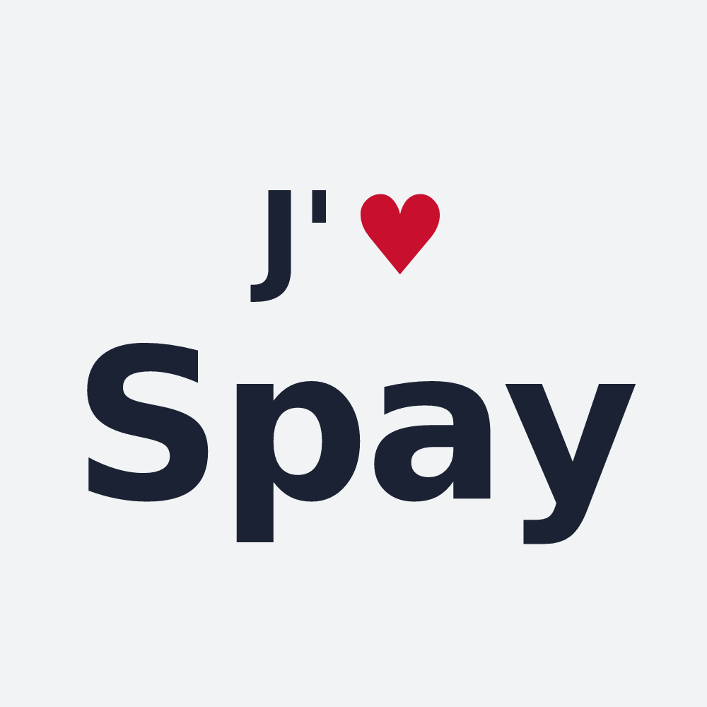 Poster personnalisé Spay — design J'aime Spay