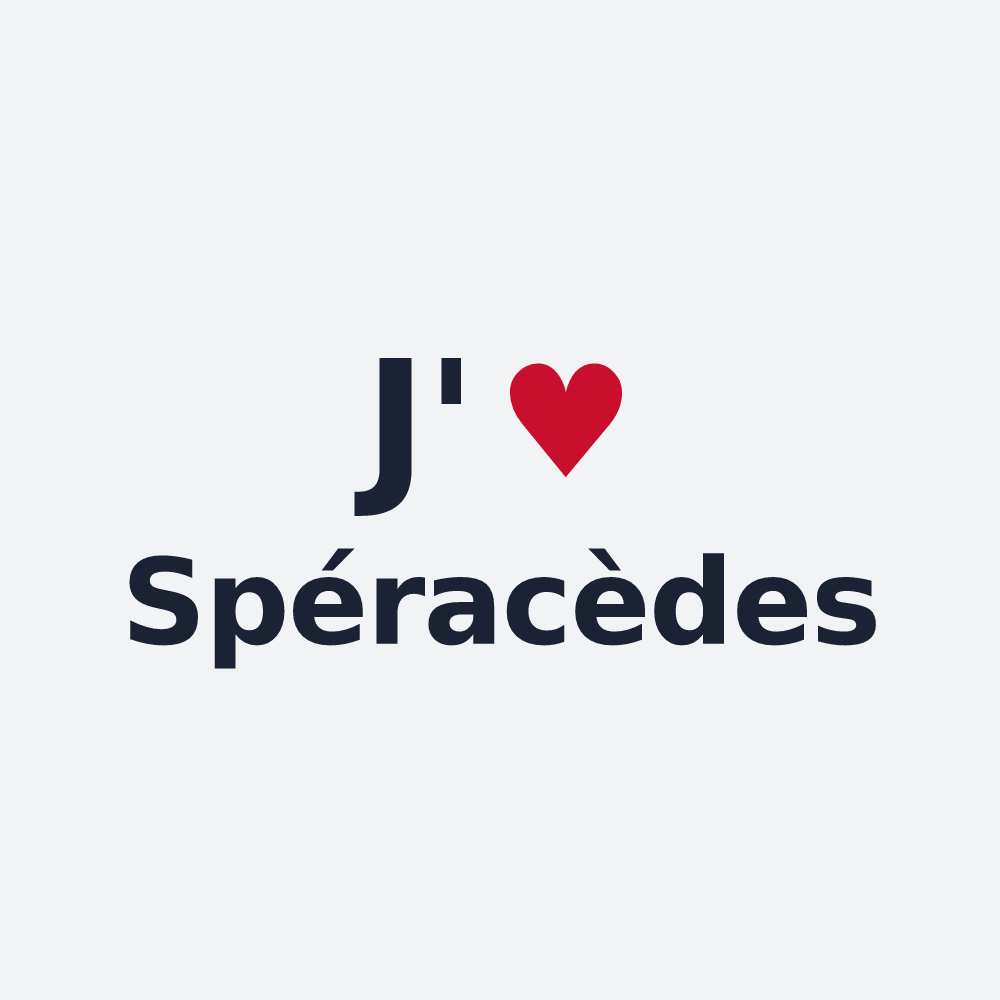 Poster personnalisé Spéracèdes — design J'aime Spéracèdes