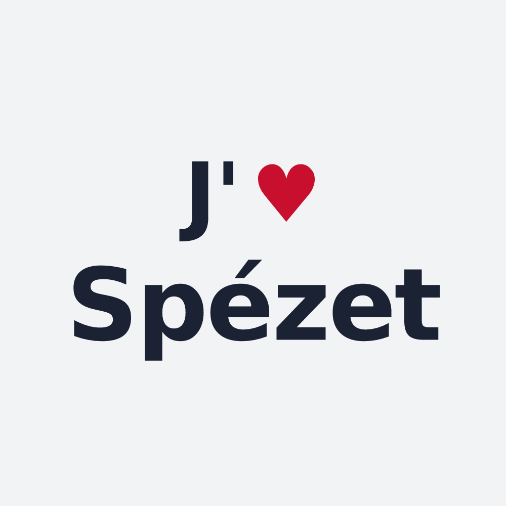 Poster personnalisé Spézet — design J'aime Spézet
