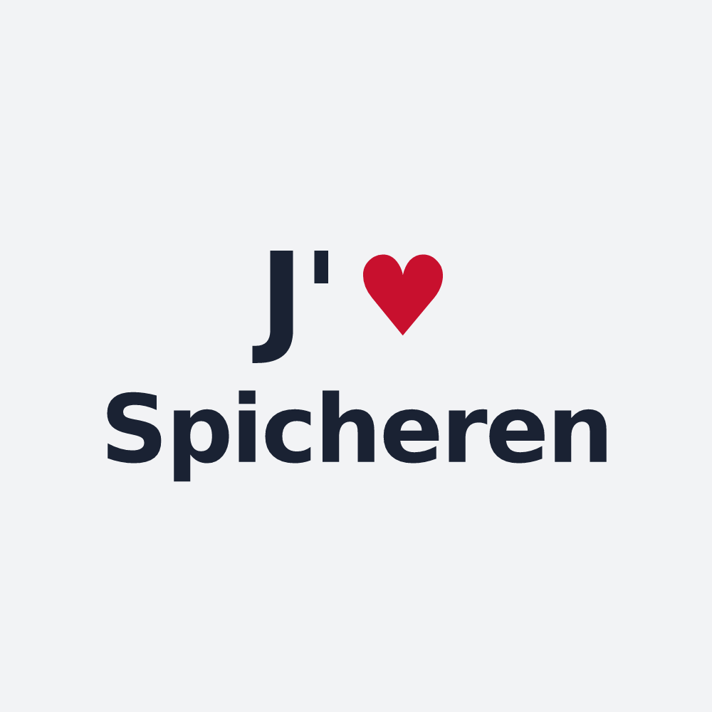 Poster personnalisé Spicheren — design J'aime Spicheren