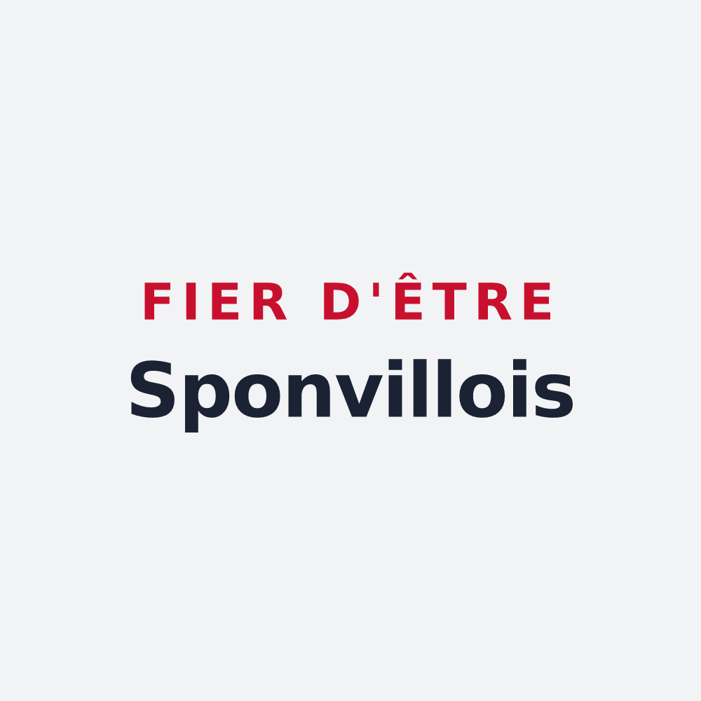 Poster « Fier d'être Sponvillois » — design pour Sponville