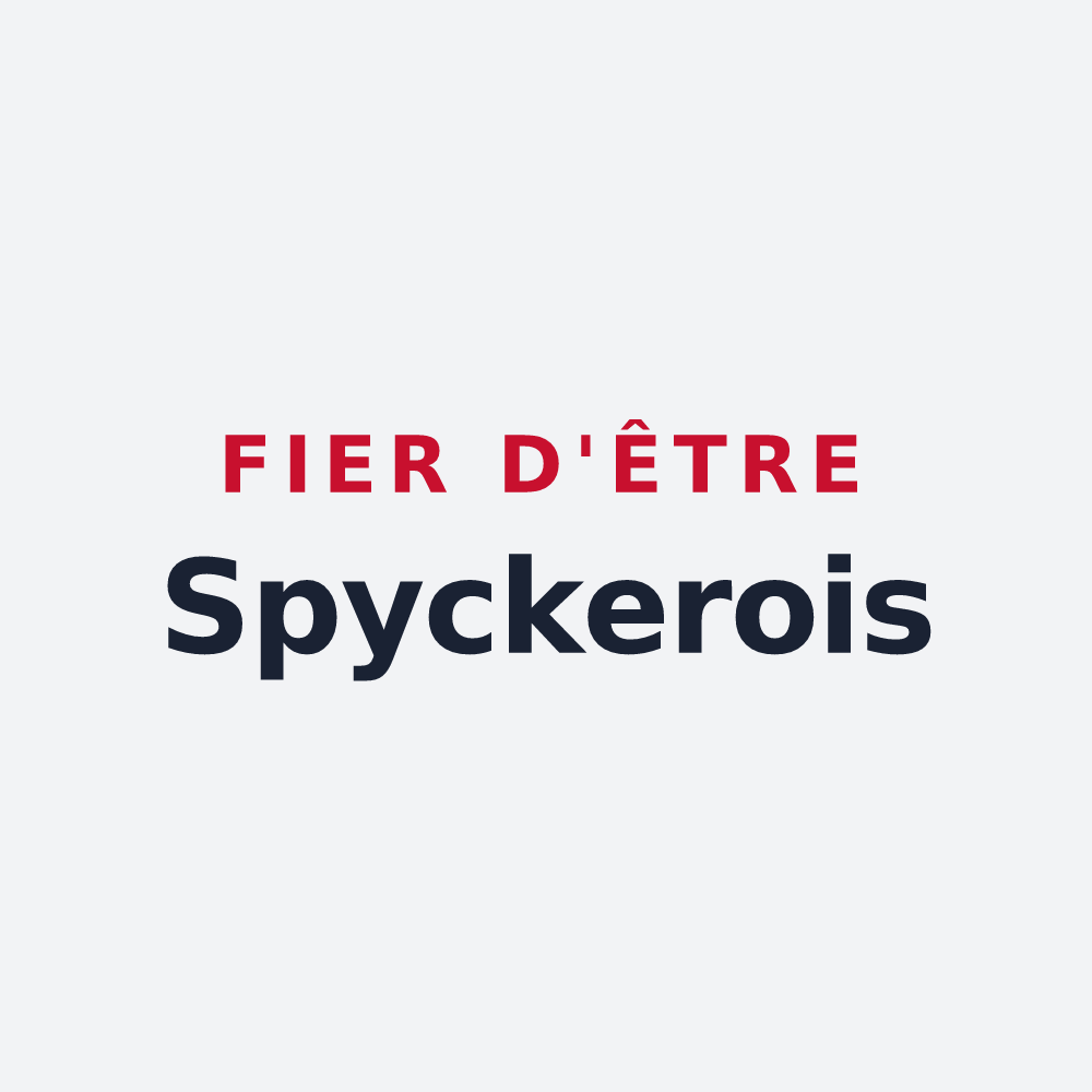 Poster « Fier d'être Spyckerois » — design pour Spycker