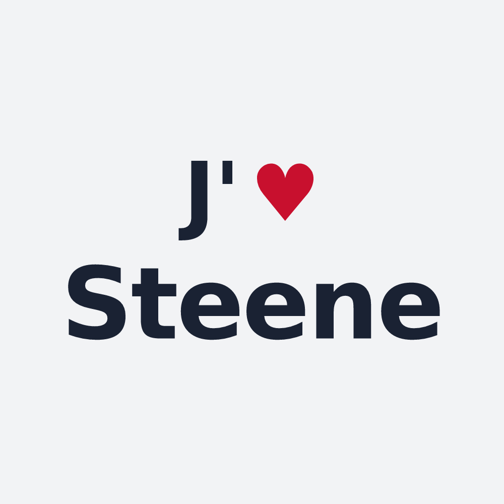 Poster personnalisé Steene — design J'aime Steene