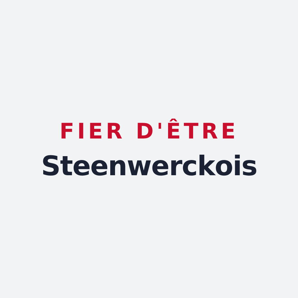 Poster « Fier d'être Steenwerckois » — design pour Steenwerck