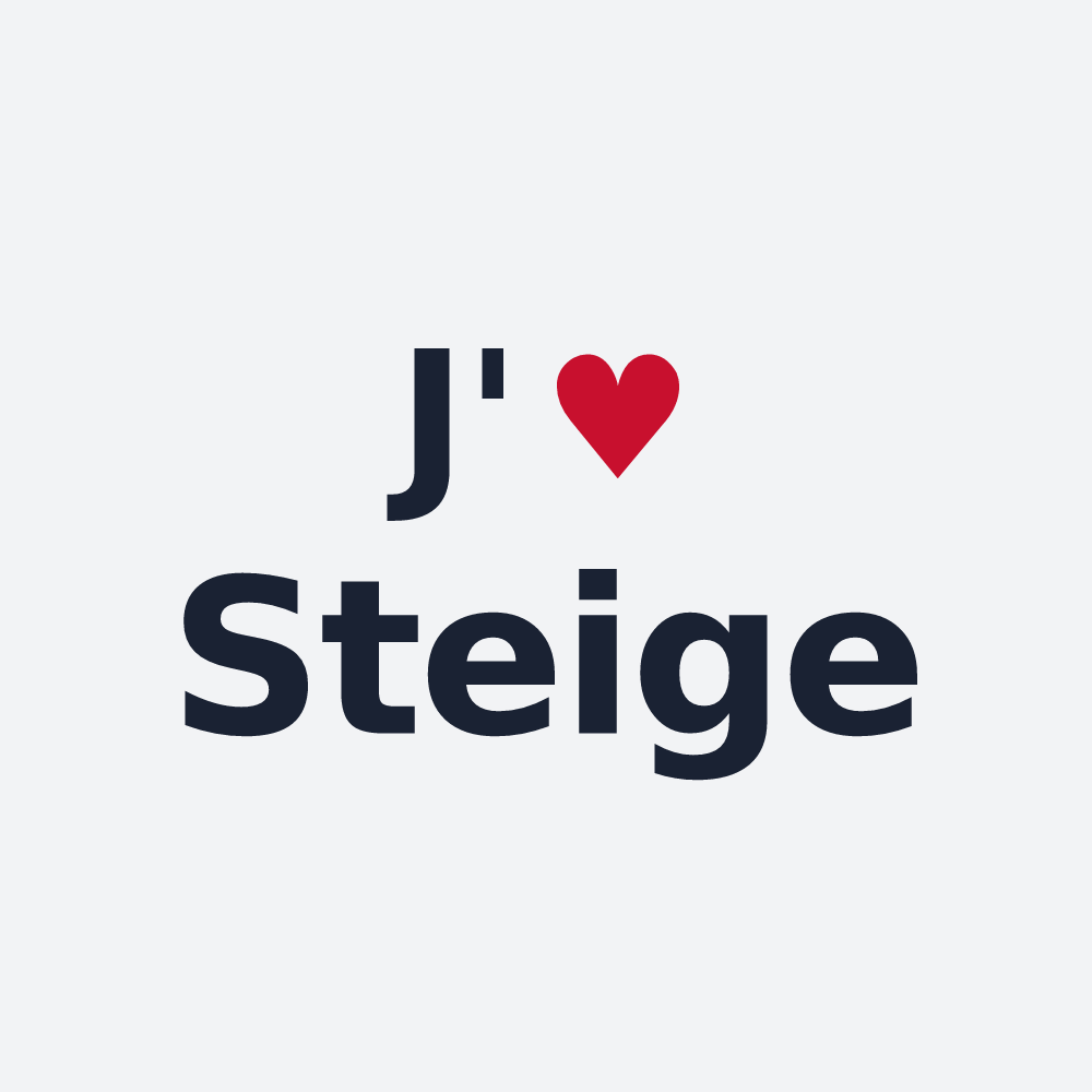 Poster personnalisé Steige — design J'aime Steige