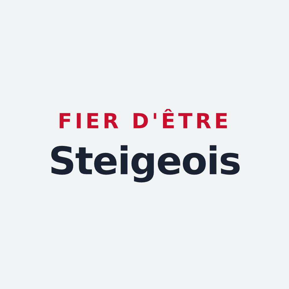 Poster « Fier d'être Steigeois » — design pour Steige