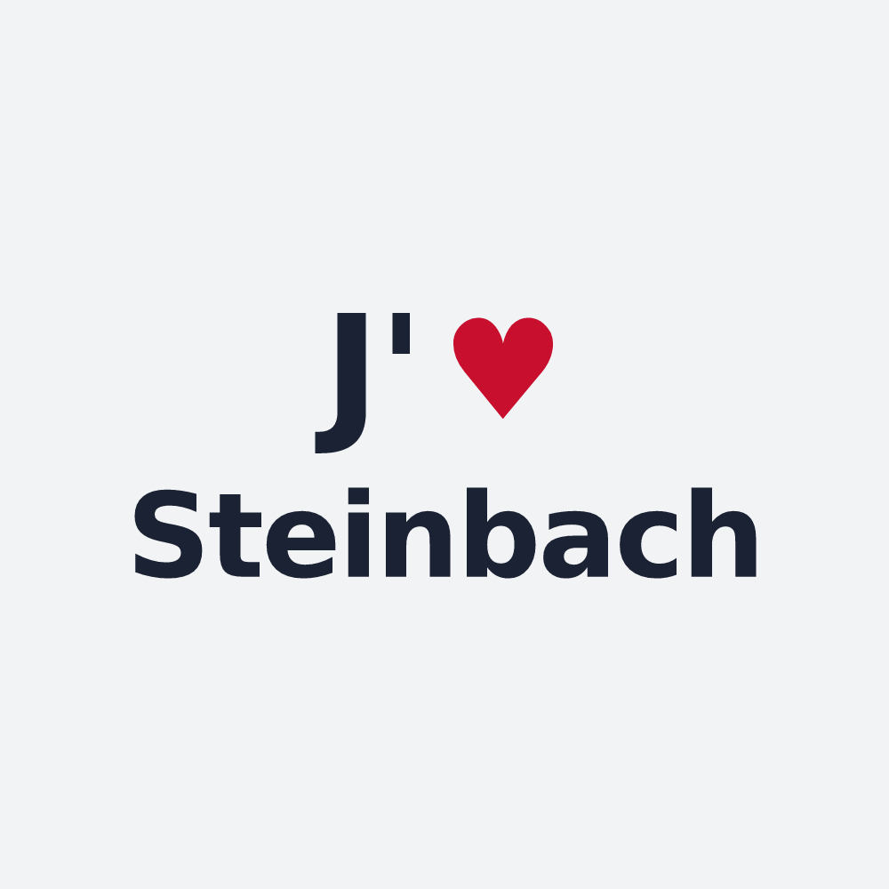 Poster personnalisé Steinbach — design J'aime Steinbach