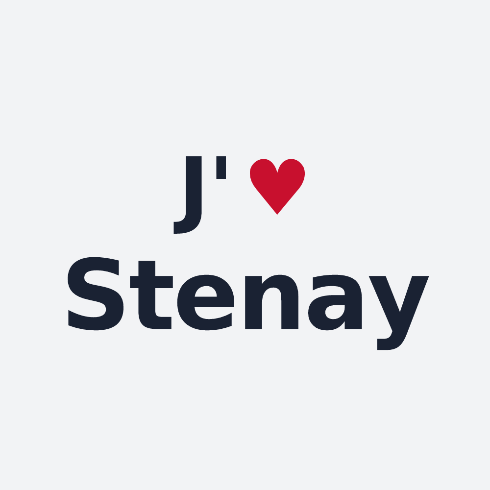 Poster personnalisé Stenay — design J'aime Stenay
