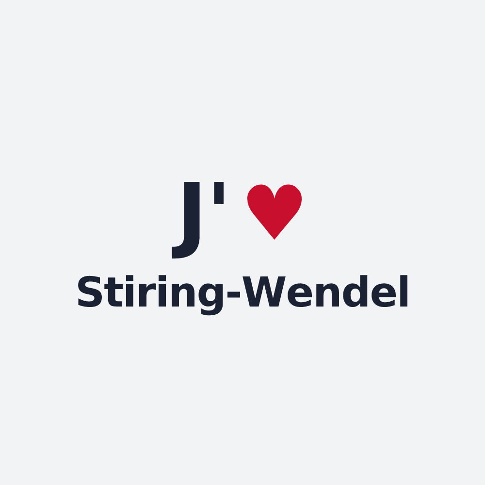 Poster personnalisé Stiring-Wendel — design J'aime Stiring-Wendel