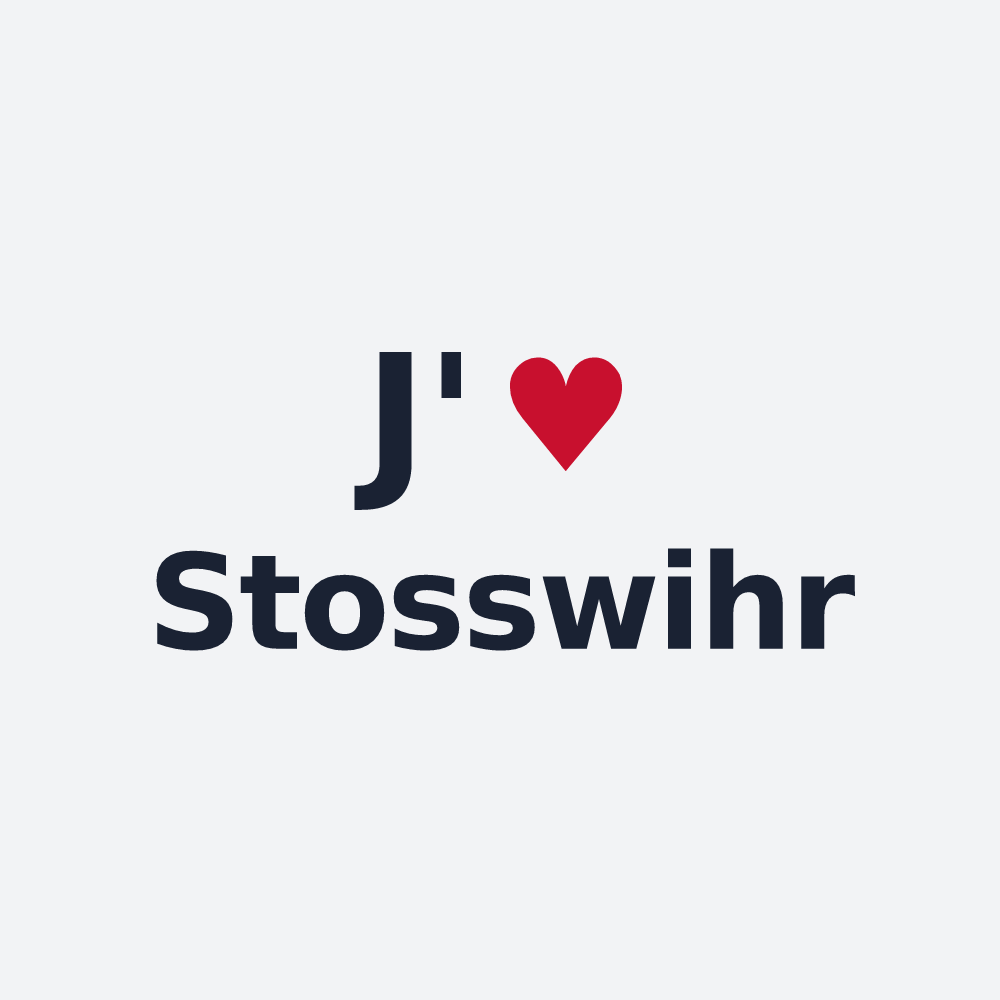 Poster personnalisé Stosswihr — design J'aime Stosswihr