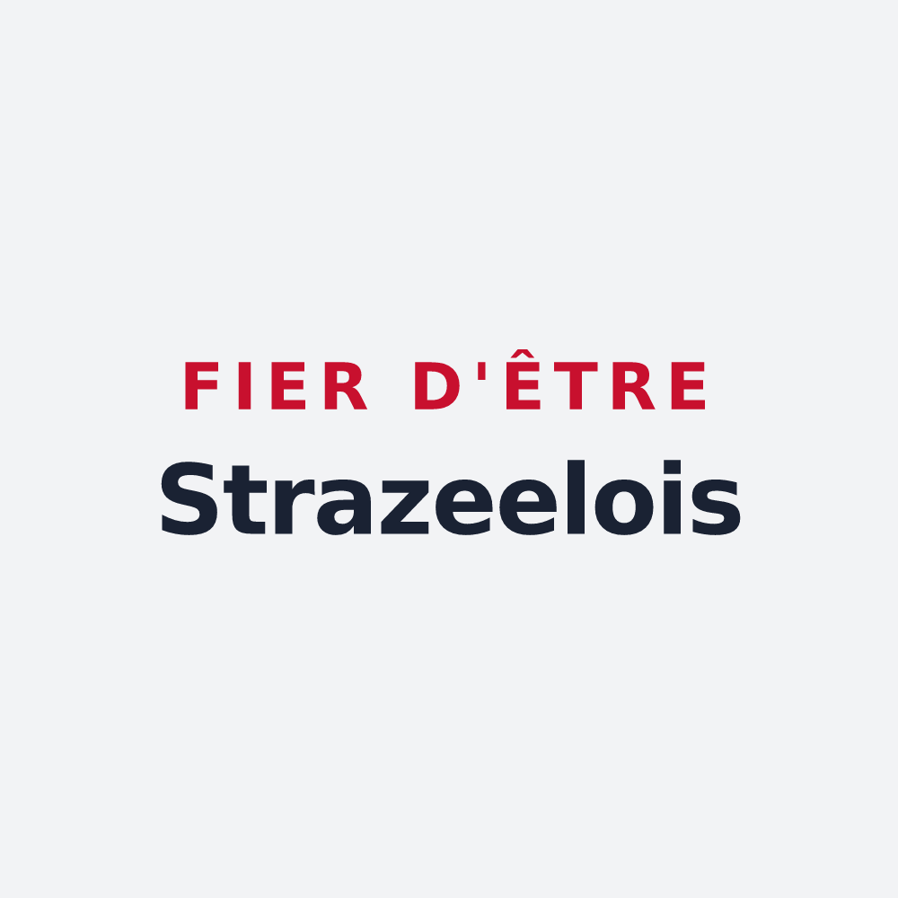 Poster « Fier d'être Strazeelois » — design pour Strazeele