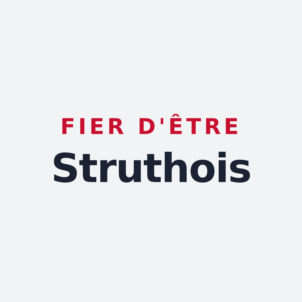 Poster « Fier d'être Struthois » — design pour Struth