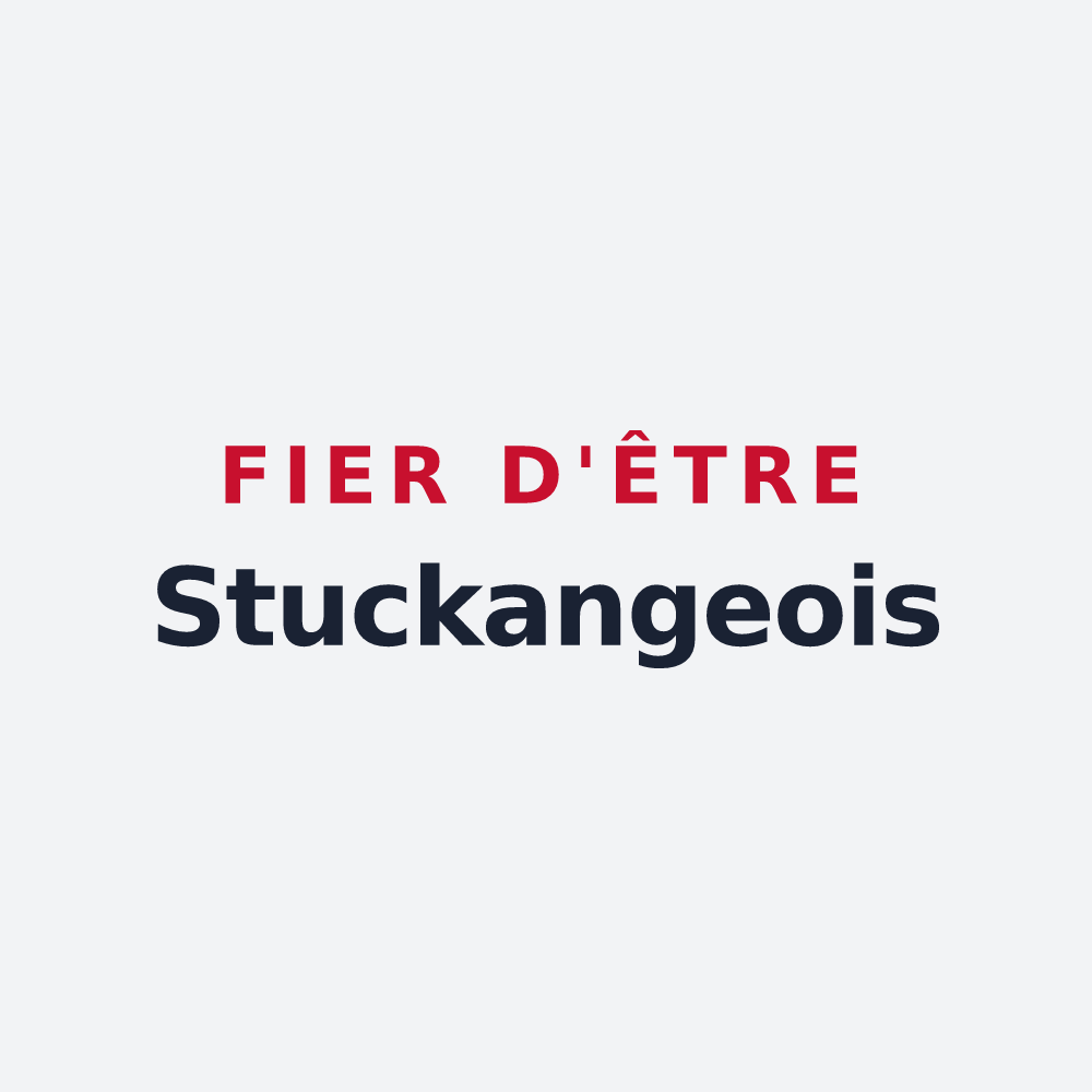 Poster « Fier d'être Stuckangeois » — design pour Stuckange