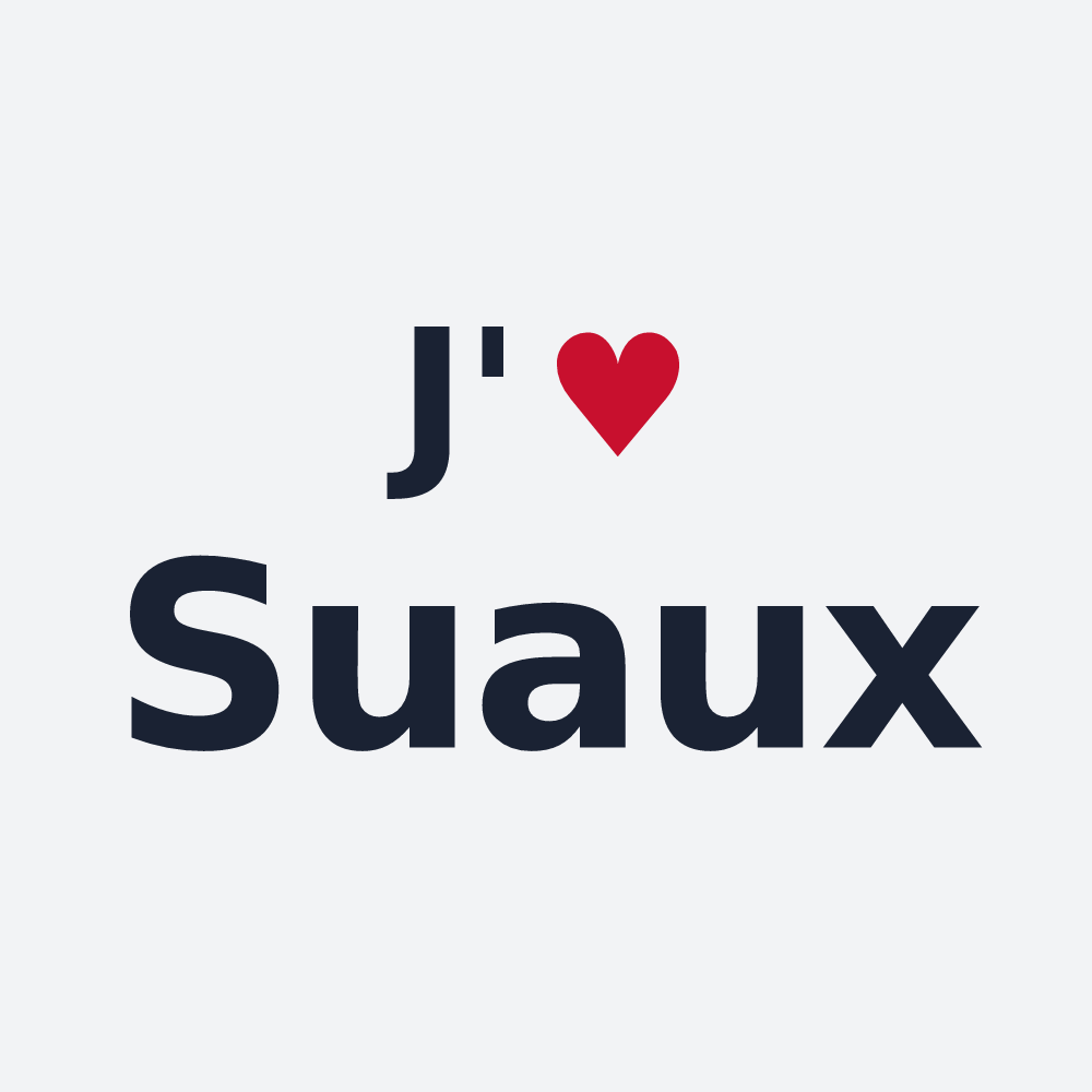 Poster personnalisé Suaux — design J'aime Suaux