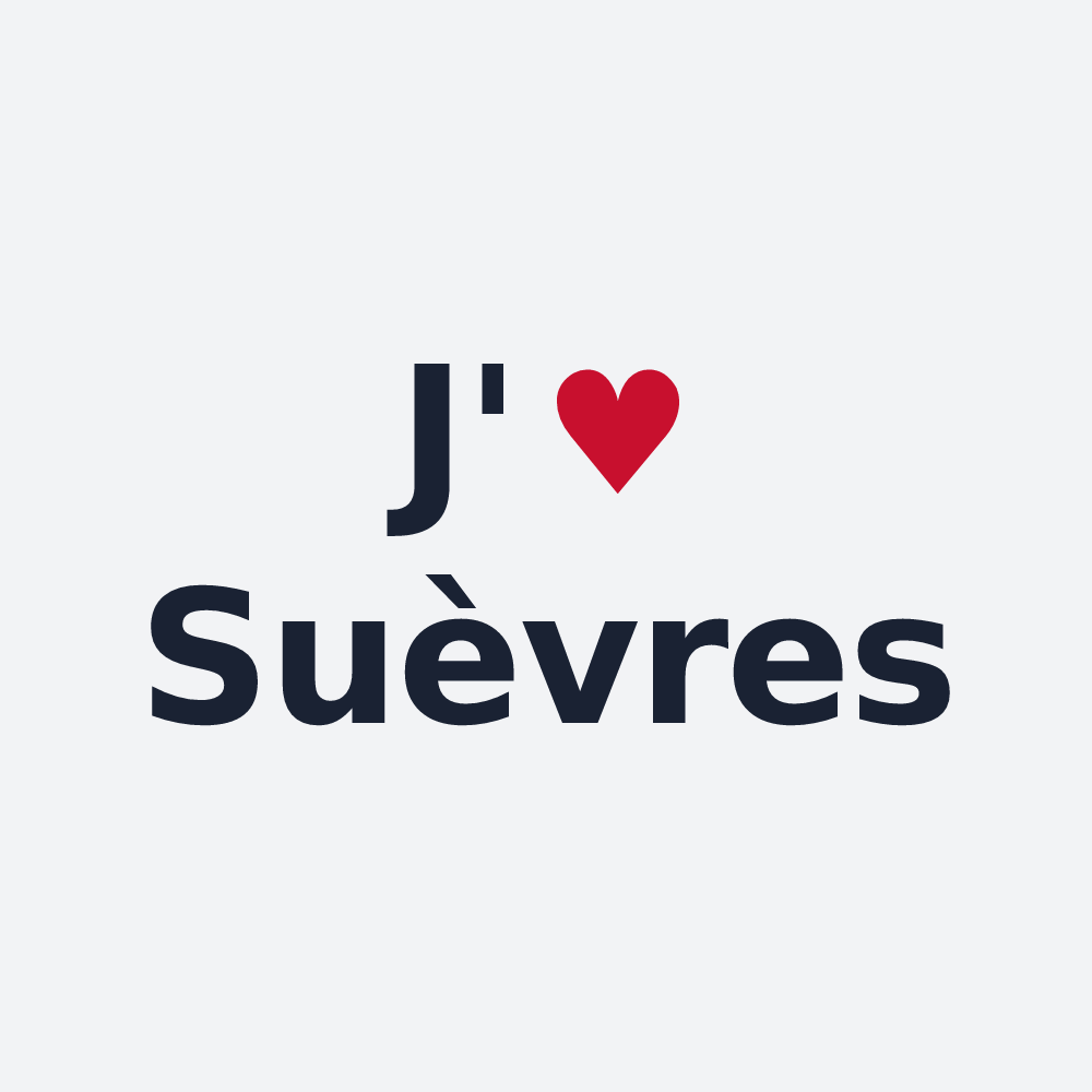 Poster personnalisé Suèvres — design J'aime Suèvres