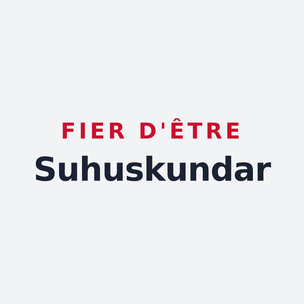 Poster « Fier d'être Suhuskundar » — design pour Suhescun