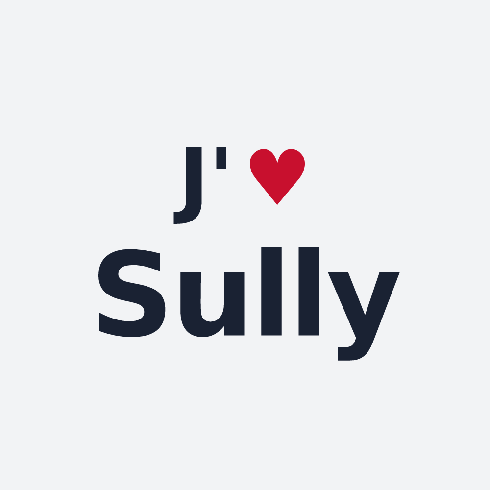 Poster personnalisé Sully — design J'aime Sully