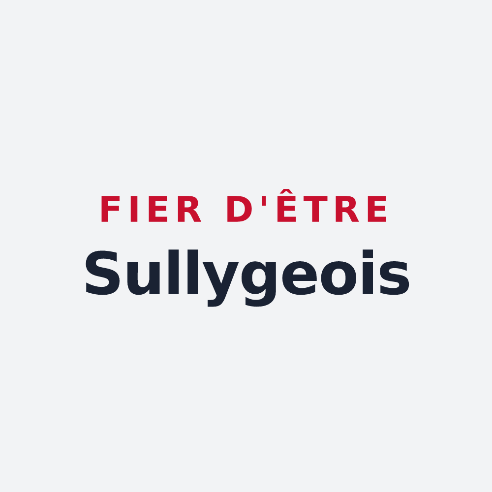 Poster « Fier d'être Sullygeois » — design pour Sully-la-Chapelle