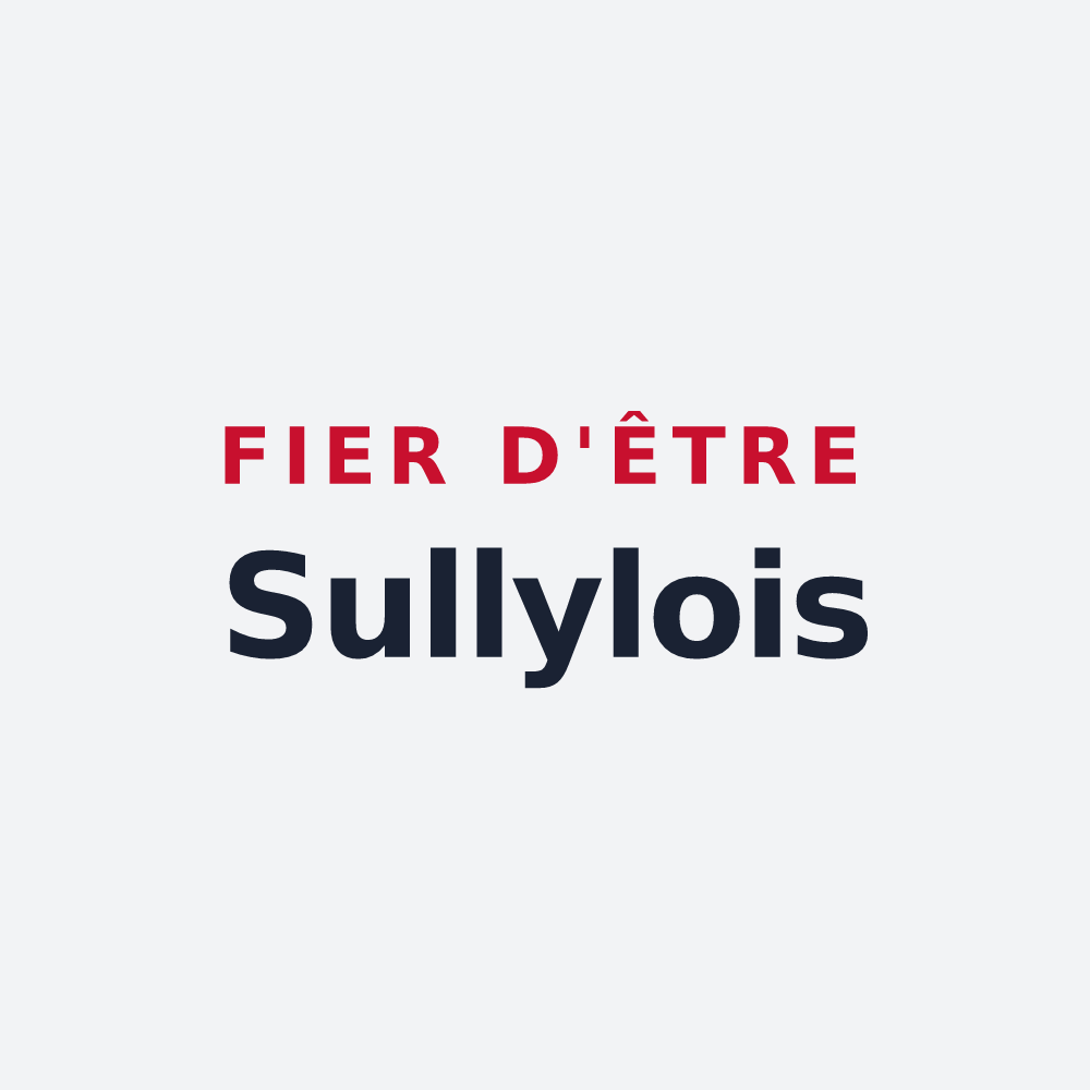 Poster « Fier d'être Sullylois » — design pour Sully-sur-Loire
