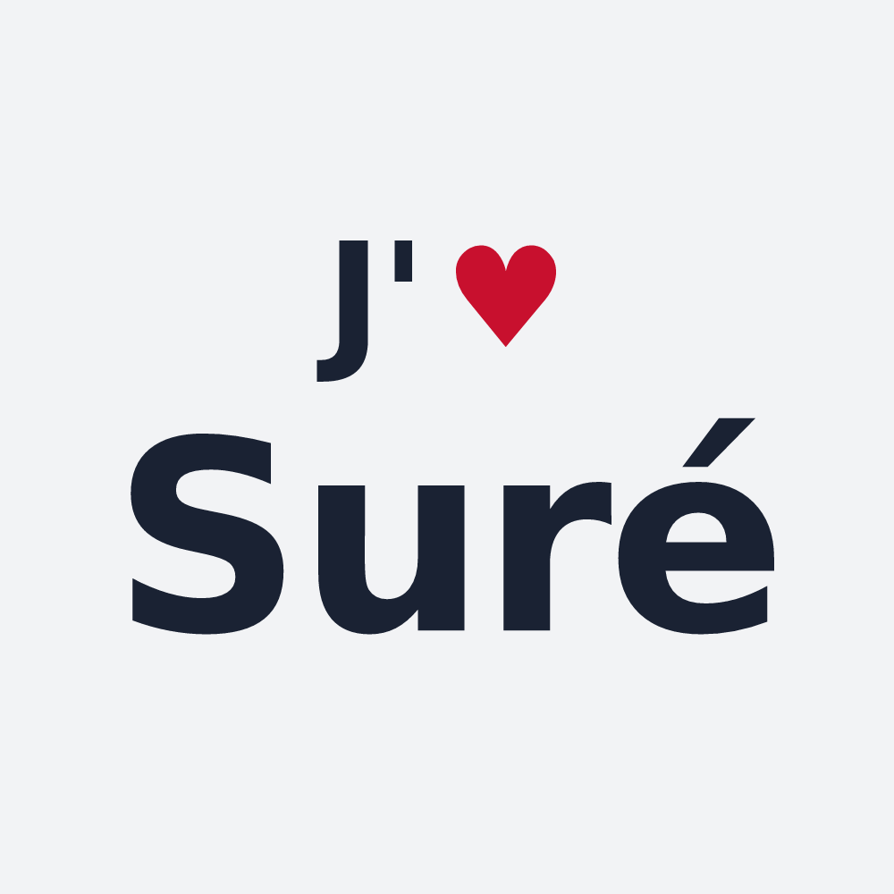 Poster personnalisé Suré — design J'aime Suré