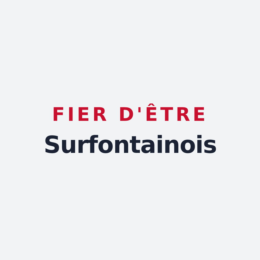 Poster « Fier d'être Surfontainois » — design pour Surfontaine