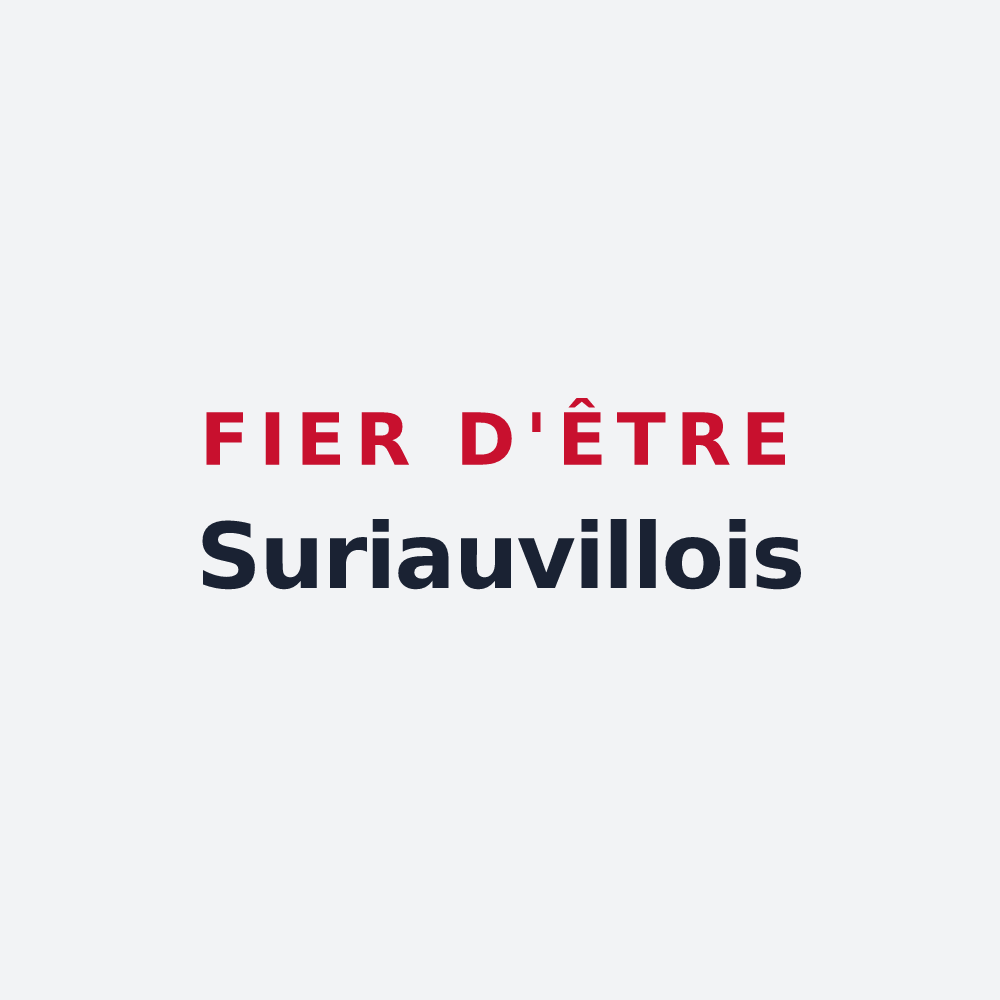 Poster « Fier d'être Suriauvillois » — design pour Suriauville