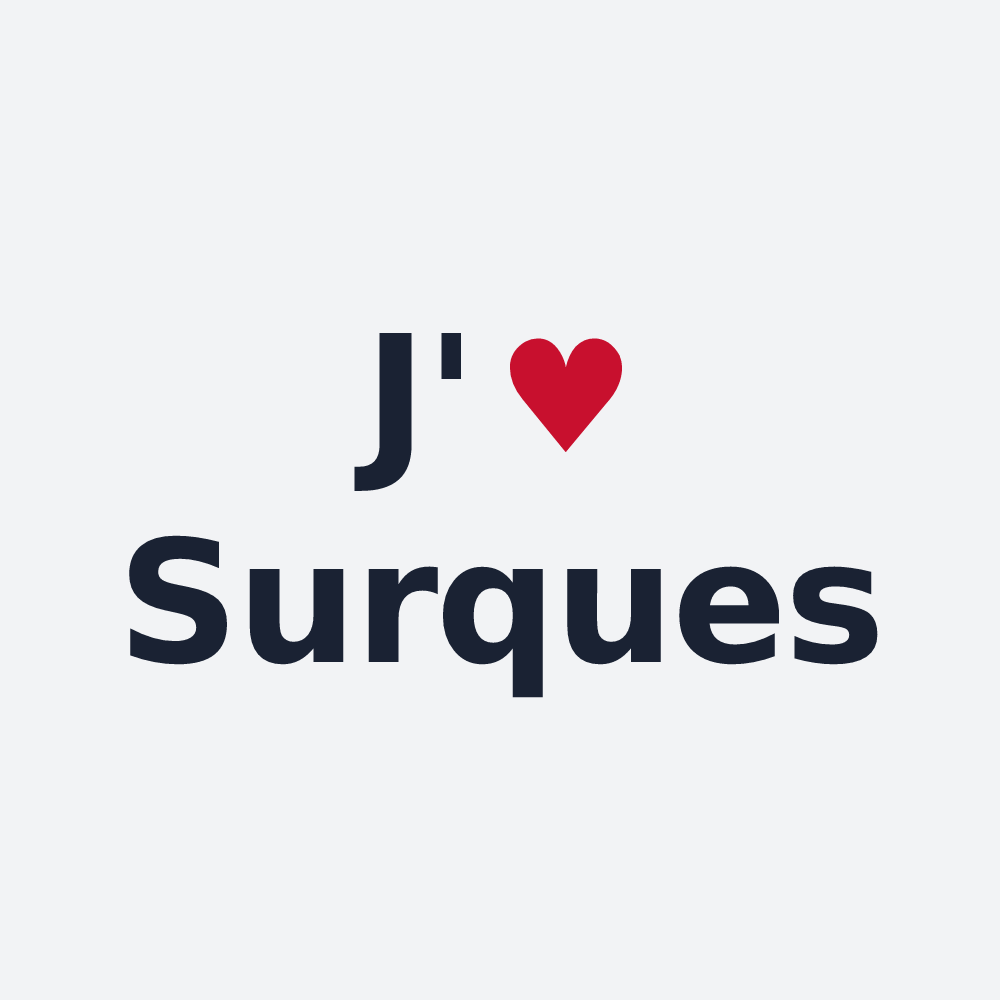 Poster personnalisé Surques — design J'aime Surques