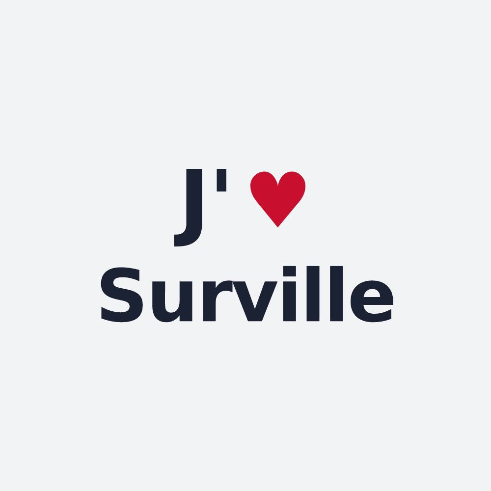 Poster personnalisé Surville — design J'aime Surville