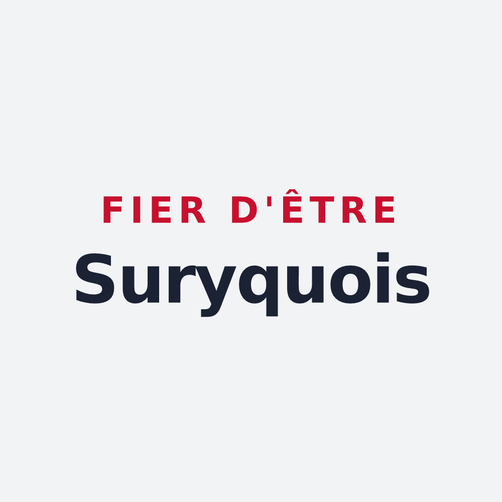 Poster « Fier d'être Suryquois » — design pour Sury-le-Comtal